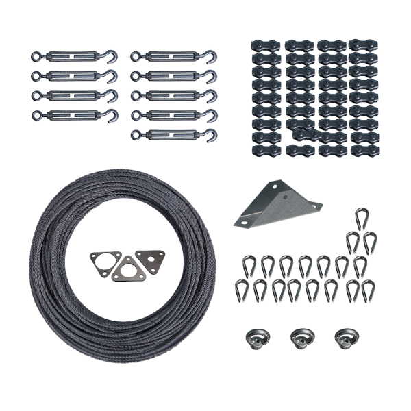 EZETEK Комплект растяжек для мачты СМТк до 14 метров, 3 яруса 76035