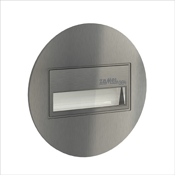 Zamel Светильник SONA Сталь/Тепл.бел. в монт.коробку, с круглой рамкой 14V DC 13-211-22