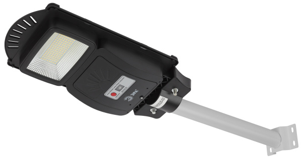 ЭРА ERAKSS20-02 Консольный светильник на на солнечной батарее,SMD,с кронштейном,20W, с датч. движ.,ПДУ,400lm, 5000К, IP65