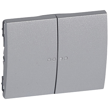 Legrand Galea Life Алюминий Клавиша 2-ая c точечной подсветкой 771379