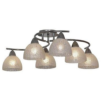 Lussole PROMO 2 Металл Хром /  Стекло Люстра E27 10W GRLSF-1603-06