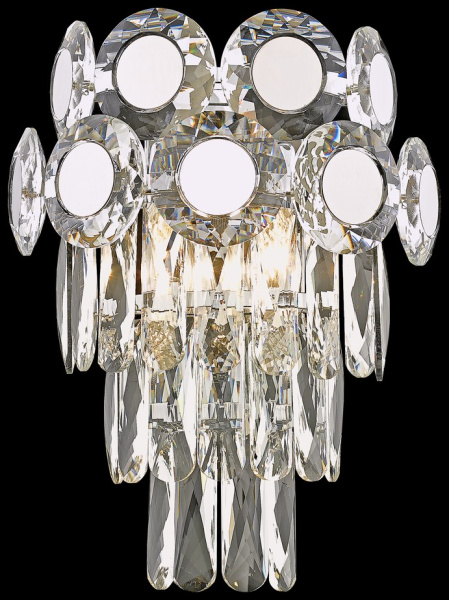 Wertmark WE134.02.101 Бра Хром/Прозрачный E14 2*40W