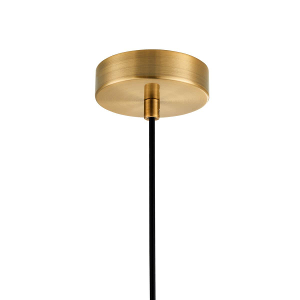 Купить Favourite 2655-1P подвес Каркас цвета латунь, плафон из выдувного стекла белого цвета