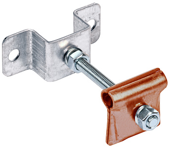 IEK Держатель-зажим соединительный круглого проводника 6-12мм опорный L=100мм медь