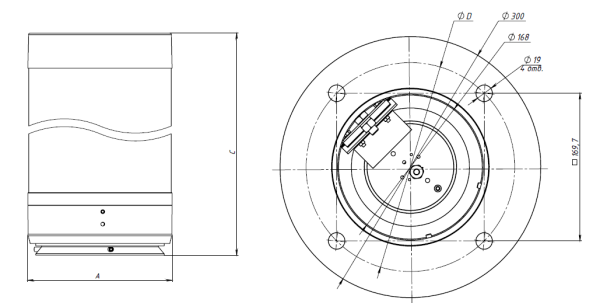 Купить COLOSS LED 50W RW 830 RAL9005 POLE 4M (без ЗДФ)