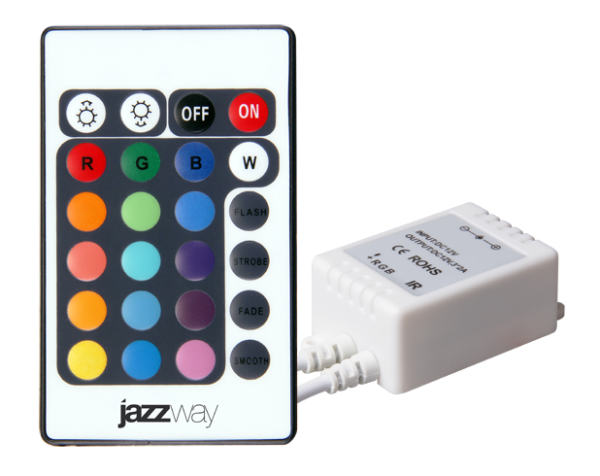 Jazzway Контроллер RGB  ZC-1000RC 12V 3x2А = 72w (IR) .3327385