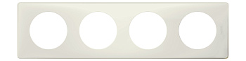 Legrand Celiane2 Перкаль белый Рамка 4-ая (2+2+2+2 мод) 066704