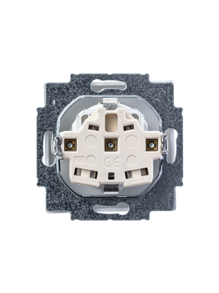 Купить ABB BJE Solo/Future Бел Розетка с/з с защитными шторками 2CKA002013A5372