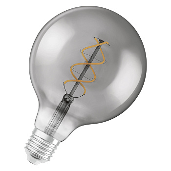 Osram Филаментная светодиодная лампа Vintage 1906 LED CL GLOBE125, 5W(замена 15Вт), дымчатая, теплый белый свет (818), цоколь E27 4058075269989 Osram Филаментная светодиодная лампа Vintage 1906 LED CL GLOBE125, 5W(замена 15Вт), дымчатая, теплый белый свет (818), цоколь E27 4058075269989