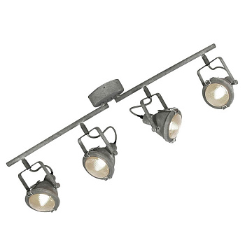Lussole LOFT Металл Серый /  Стекло Светильник настенно-потолочный E14 40W LSP-9882 Lussole LOFT Металл Серый /  Стекло Светильник настенно-потолочный E14 40W LSP-9882