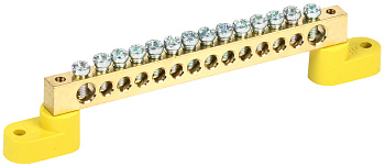 IEK Шина PE земля на двух угловых изол ШНИ-8х12-14-У2-Ж