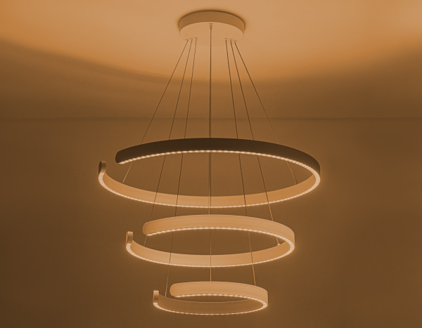 Ambrella Светильник подвесной светодиодный FL5887/3 WH белый 90W 3000K/4200K/6400K D800/600/400*1200 (без ПДУ) Купить Ambrella Светильник подвесной светодиодный FL5887/3 WH белый 90W 3000K/4200K/6400K D800/600/400*1200 (без ПДУ)