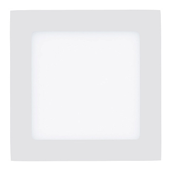 Eglo Светодиодная ультратонкая встраиваемая панель FUEVA 1, 10,9W (LED) 4000K, 170х170, белый 94062
