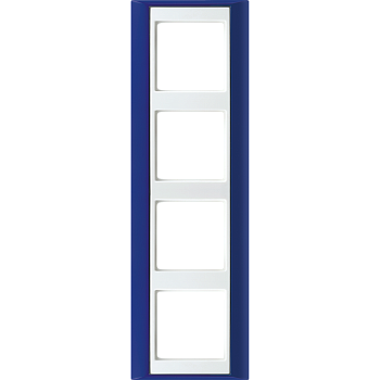 JUNG А Plus Синий/Белая Рамка 4-ая AP584BLWW