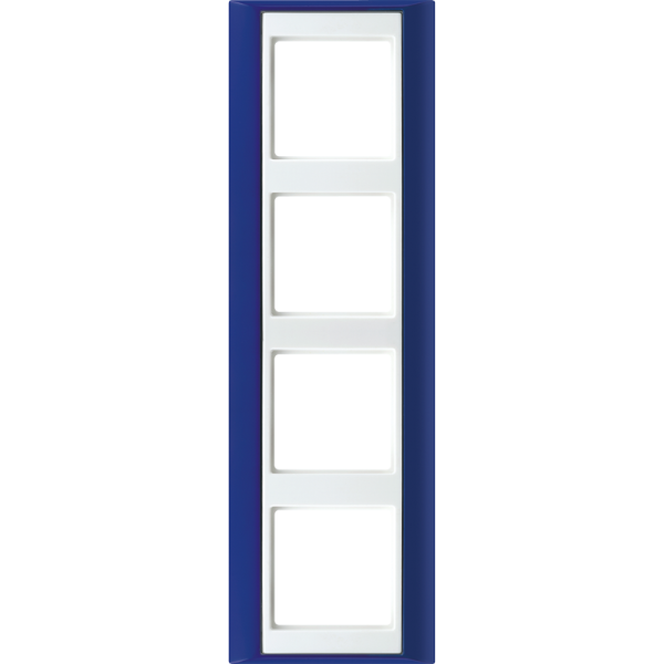 JUNG А Plus Синий/Белая Рамка 4-ая AP584BLWW