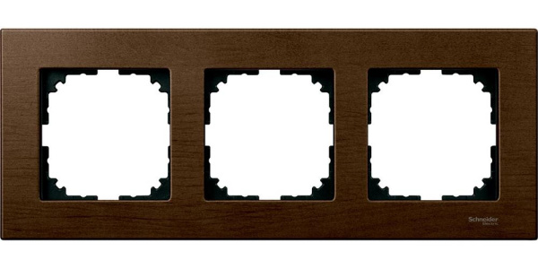Купить SE Merten SM M-Elegance Орех Рамка 3-ая MTN4053-3473