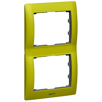 Legrand Galea Life Зеленый Металл/Magic Green Рамка 2-я верт 771926