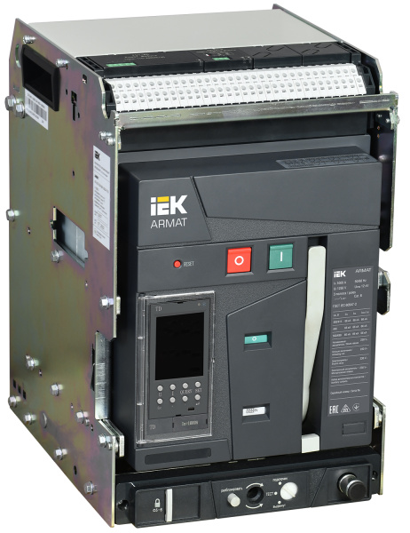 IEK ARMAT Автоматический выключатель воздушный выдвижного исполнения 3P A 66кА 1000А TD с акс.