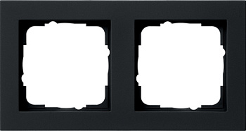 Gira E2 Черный матовый Рамка 2-ая 021209