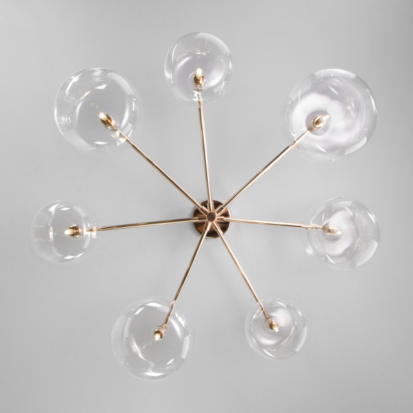 Eurosvet Потолочная люстра в стиле лофт 70128/7 золото a056922 Купить Eurosvet Потолочная люстра в стиле лофт 70128/7 золото a056922