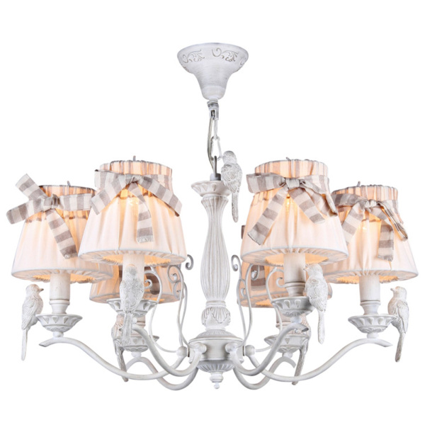 Купить Maytoni Elegant Bird Белый Антик Люстра 6xE14 40W ARM013-06-W