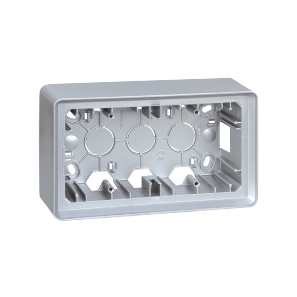 Simon 82 Detail Алюминий Коробка 2-ая для наружного монтажа 8200760-093