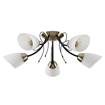 Lumion 4592/5C COMFI черный, бронза Люстра Потолочная E27 5*40W 220V ELIANA
