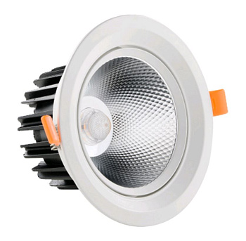 Kink Light 2129 Светильник встраиваемый белый d8,5 h5,2 Led 5W (4000K)