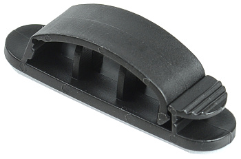 IEK Клипса самоклеящаяся КС-3 черная (12шт)