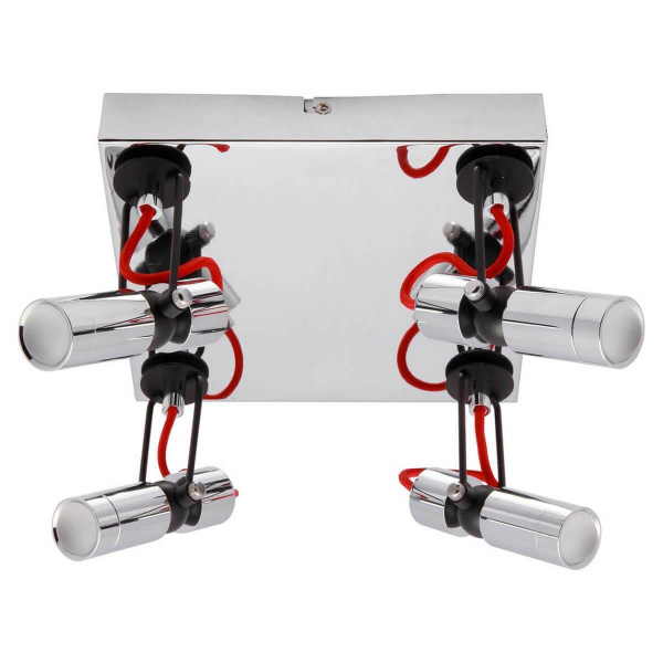 Lussole PROMO Металл Хром / черный Металл Светильник настенно-потолочный LED 5W LSP-9925 Lussole PROMO Металл Хром / черный Металл Светильник настенно-потолочный LED 5W LSP-9925