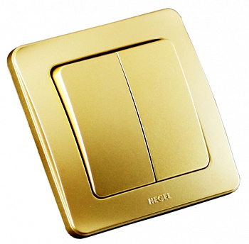 Hegel Мастер внутр Золото ВС16-351-07 Выключатель 2-клавишный