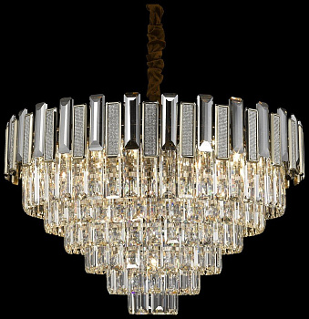 Wertmark WE131.13.303 Люстра подвесная Кофейное золото/Прозрачный E14 13*40W