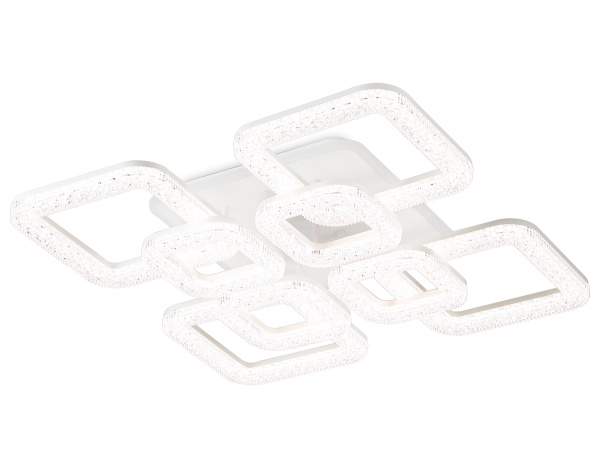 Ambrella Светильник потолочный светодиодный с пультом FA3921/4+4 WH белый 208W 3000K/4200K/6400K 580*580*120 (ПДУ РАДИО 2.4G)