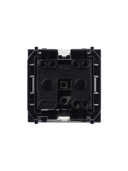 Купить ABB NIE Zenit Бел Розетка с/з с защитными шторками, безвинт. зажим, 2 мод 2CLA228860N1101