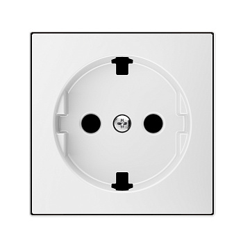 ABB SKY Альпийский белый Накладка для розетки SCHUKO с плоской поверхностью 2CLA858890A1101