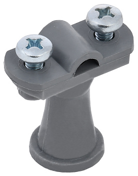 IEK Держатель проводника круглого 6-10мм h=38мм пластик серый