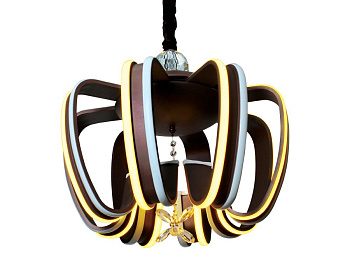 Ambrella Светодиодная люстра с пультом FL114/8 CF кофе 160W 490*490*430 (ПДУ РАДИО 2.4)