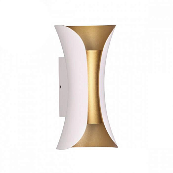 Odeon Light 3886/6WG ODL20 177  белый/золотистый/металл Настенный светильник LED 4000K 6W 220V IP54 KRISTA