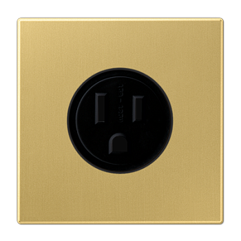 JUNG розетка NEMA 5-20R 15А, 125В АС классик, латунь Classic ME2521-15C