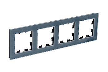 Systeme Electric AtlasDesign Nature Натуральное стекло Грифель Рамка 4-ая