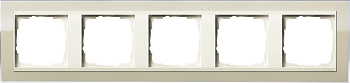 Gira Event Clear Песочный/Крем глянц Рамка 5-ая 0215771