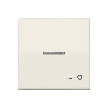 JUNG Клавиша для выключателя с окошком для подсветки и символом "замок" слоновая кость AS591KO5T