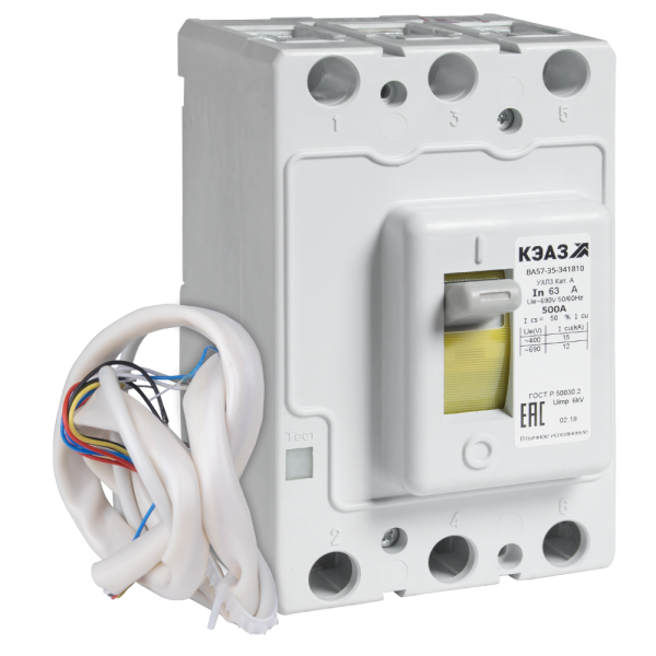 КЭАЗ Выключатель автоматический ВА57-35-844710-100А-1000-220DC-НР230AC/220DC-УХЛ3 (Втычной, без панели)