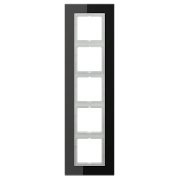 JUNG LS Plus Стекло Черное Рамка 5-ая LSP985GLSW