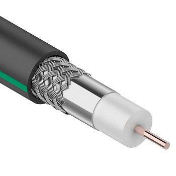 PROconnect Кабель SAT 703 B, Cu/Al/Al, (75%), 75 Ом, 100м., черный OUTDOOR 01-2436-1