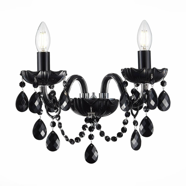 Купить ST LUCE SL642.401.02 Бра  Черный, Хром/Черный E14 2*40W