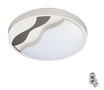 Lumion 4500/72CL LN 20 белый, серый Н/п светильник с пультом LED 2*36W 3000-6000K 2920Лм 220V NALU