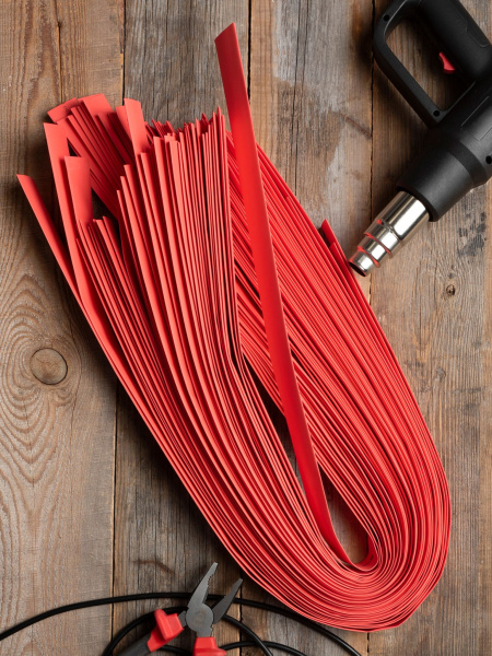 Купить EKF PROxima Термоусаживаемая трубка ТУТ нг 14/7 красная в отрезках по 1м