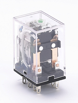 DEKraft Промежуточное реле 2 конт. с инд. LED 5А 12В DC ПР-1 23219DEK