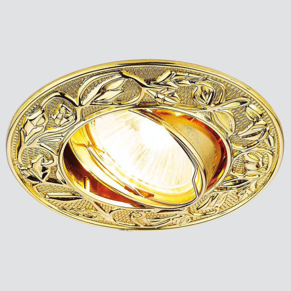 Купить Ambrella Встраиваемый точечный светильник 711 G золото MR16